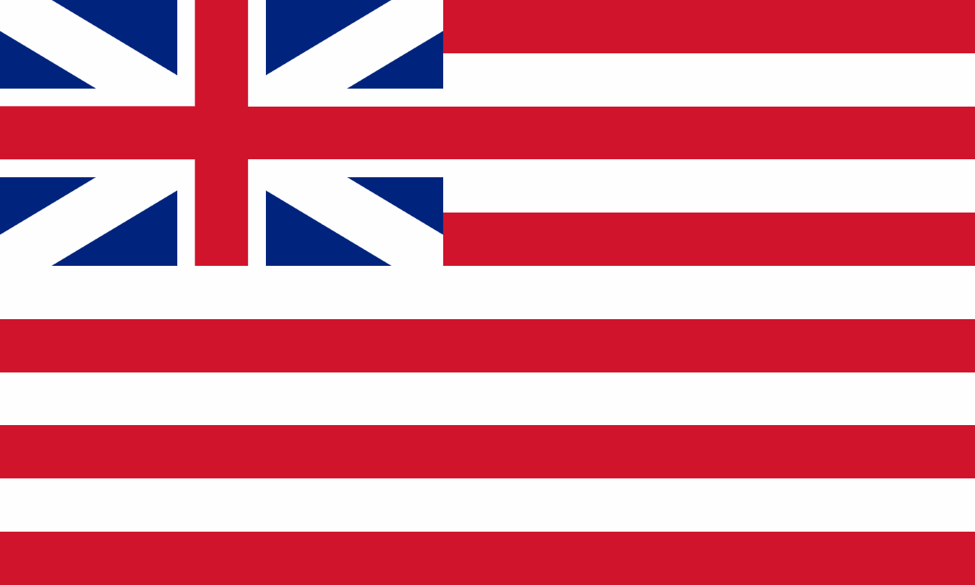 The flag of the United Kingdom featuring red, white, and blue colors with the Union Jack design.